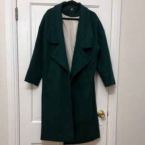 Dark Green Long Overcoat